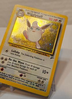 Wigglytuff 19/130 Holo Rare Base Set 2 SWIRL Pokemon 1249 - Image 3