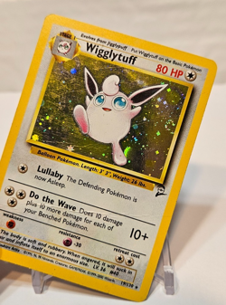 Wigglytuff 19/130 Holo Rare Base Set 2 SWIRL Pokemon 1249 - Image 4