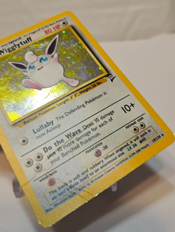 Wigglytuff 19/130 Holo Rare Base Set 2 SWIRL Pokemon 1249 - Image 5