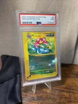 2002 POKEMON EXPEDITION #67 VENUSAUR-REVERSE FOIL PSA 9 - Image 1