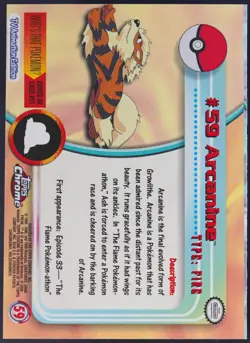 Topps Chrome - Pokemon - Arcanine - Foil - #59 - NM - Image 3