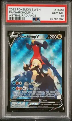 PSA 10 Garchomp V SWSH Astral Radiance TG23/TG30 Pokemon TCG Ultra Rare - Image 1