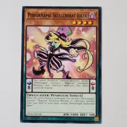 Performapal Skullcrobat Joker - LEDD-ENC08 - Common - VLP/LP - 1st ed - Yugioh - Image 1