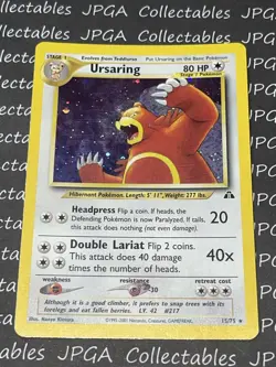 Ursaring Pokemon Card 15/75 Neo Discovery - Image 1