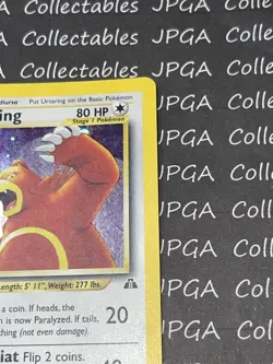 Ursaring Pokemon Card 15/75 Neo Discovery - Image 3