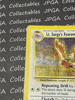 Lt Surge Fearow Pokemon Card Gym Challenge 7/132 - Image 2
