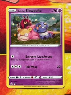 Galarian Slowpoke SWSH126 Cosmos Holo Promo - Pokemon Sword & Shield Promo Cards - Image 1