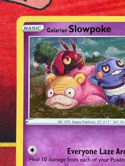 Galarian Slowpoke SWSH126 Cosmos Holo Promo - Pokemon Sword & Shield Promo Cards - Image 2