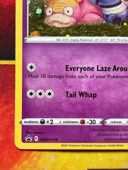 Galarian Slowpoke SWSH126 Cosmos Holo Promo - Pokemon Sword & Shield Promo Cards - Image 4