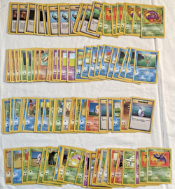Bulk Lot 300+ Base Set Fossil Modern CLB Commons Foils Pokemon Cards - Image 1