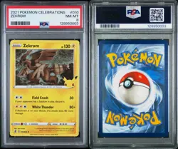 2023 Pokemon Celebrations 010/025 Zekrom Holo PSA 8 NM Rare Card Fresh Tcg Wow - Image 3