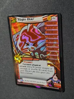 DBZ Majin Buu Foil Card Dragon Ball Z TCG CCG 151 Ultra Rare Unlimited- LP - Image 3