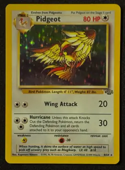 Unlimited Pidgeot - Jungle - Holo - #8/64 - Vintage Pokemon Card 1999 WOTC - Image 2
