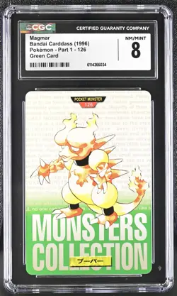 Pokemon Rookie Bandai Carddass (1996) Dragonair 148 Green card CGC 8 NM/Mint - Image 1