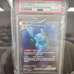 BLASTOISE EX PSA 9 MINT #200 POKEMON CARD EN-151 SPECIAL ILLUSTRATION RARE - Image 1