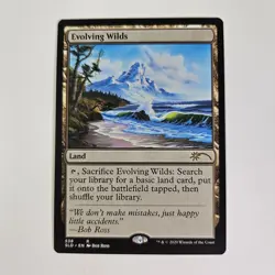Evolving Wilds Secret Lair Happy Little Gathering Bob Ross SLD MTG - Image 1