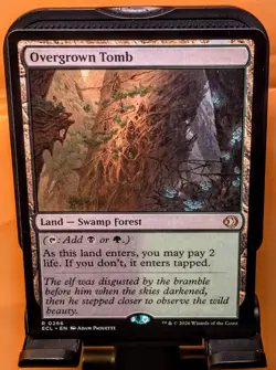 MTG Overgrown Tomb RARE 266 Lorwyn Eclipsed Regular TCG DUAL LAND SHOCK LAND - Image 1