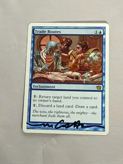 MTG Trade Routes 9th Edition Artist Proof and Signature Signed Cavotta - Image 1