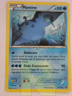 Mantine ® Vapori Accesi 27/114 ® Comune ® Pokemon ® Italiano ® Good - Image 1