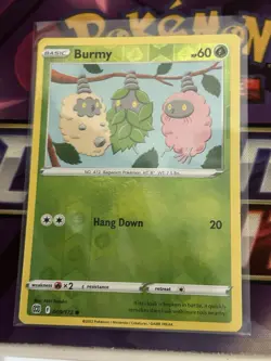 Pokemon TCG - Reverse Holo Burmy 9/172 - Brilliant Stars 2022 - Image 1