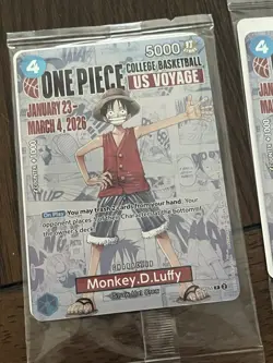 Monkey.D.Luffy (055) (College Basketball US Voyage) P-055 One Piece Promotion... - Image 5