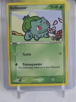Pokemon TCG Bulbasaur 45/100 Non-Holo Crystal Guardians Card 2006 Rare Vintage - Image 2