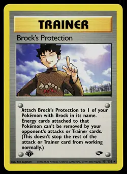Pokemon Card - Brock's Protection Gym Challenge 101/132 Rare 1st Edition - Image 1