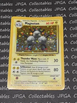 Magneton Pokemon Card Base Set Original 9/102 WOTC - Image 1