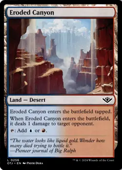 Eroded Canyon Non-Foil Outlaws of Thunder Junction 256 NM MTG - Image 1