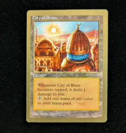 City of Brass x1 LP MTG World Championship Gold Border Not Tournament Legal - Image 1