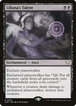 Liliana's Talent - MOC - Rare - MTG Magic Pack fresh - Image 1