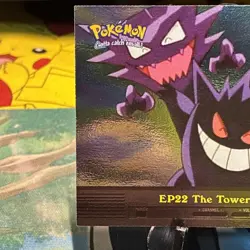 Pokemon EP22 Gengar The Tower of Terror TOPPS BLUE Label (FOIL) LP+ - Image 3