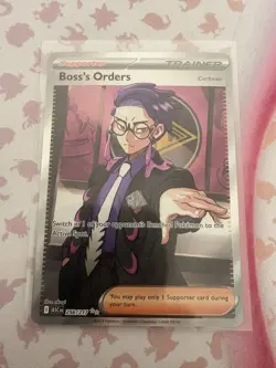 Boss’s Orders (Corbeau) 256/217 Full Art Pokemon Ascended Heroes Near Mint - Image 1