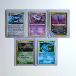 5x Pokemon Karten Vintage Holo Sammlung gemischt div. Set TCG /T59 - Image 2
