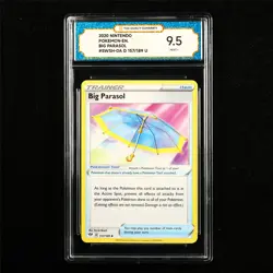 TQG 9.5 MINT+ 2020 Pokemon ENG Big Parasol 157/189 U - Image 1
