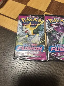 Pokemon Fusion Strike Booster Packs Complete Art Set (4 Packs) FACTORY SEALED - Image 3