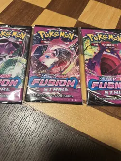 Pokemon Fusion Strike Booster Packs Complete Art Set (4 Packs) FACTORY SEALED - Image 5