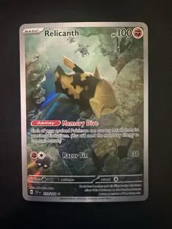 Pokemon TCG Relicanth 173/162 Temporal Forces Illustration Rare NM - Image 1