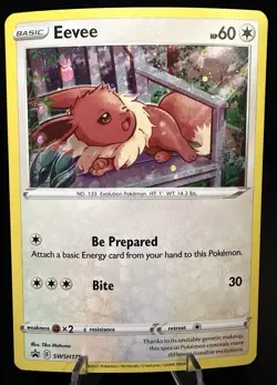 Pokemon TCG Eevee (NM) Black Star Promo SWSH175 - Image 1
