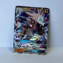 Pokemon TCG Sun & Moon Black Star Promo SM14 Lycanroc GX DMG - Image 1