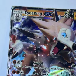 Pokemon TCG Sun & Moon Black Star Promo SM14 Lycanroc GX DMG - Image 3