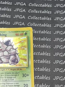 Nidoking Base set Pokemon 11/102 TCG WOTC - Image 4