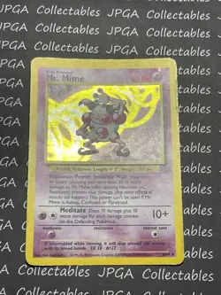 Mr Mime Jungle Set Pokemon 6/64 TCG WOTC - Image 1