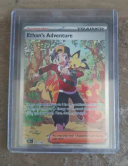 Pokemon Destined Rivals Ethan's Adventure 236/182 Special Illustration Rare - Image 1