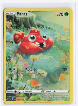Pokemon Paras TCG GG32/GG70 CRZ Crown Zenith Galarian Gallery NM - Image 1