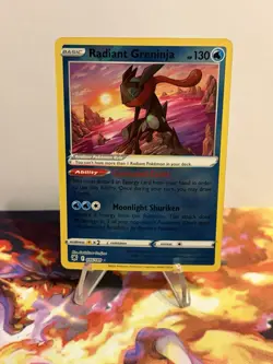 Pokemon TCG Radiant Greninja 046/189 NM Reverse Holo Astral Radiance - Image 3
