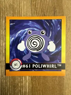 Pokemon sticker Series 1 Poliwhirl #61 Artbox 1999 - Image 1