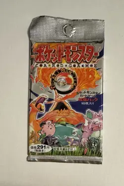 1996 Pokemon 16.36 Grams Japanese Base Set Sealed Foil Pack - 291 Yen - Image 1