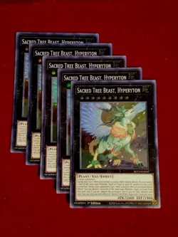 Yu-Gi-Oh! Sacred Tree Beast, Hyperyton (x5) BLVO-EN047 Super Rare Unplayed Mint+ - Image 1