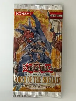 Yu-Gi-Oh! Force Of The Breaker Booster Pack Wrapper Deutsch GEOFFNET! LEER! - Image 1